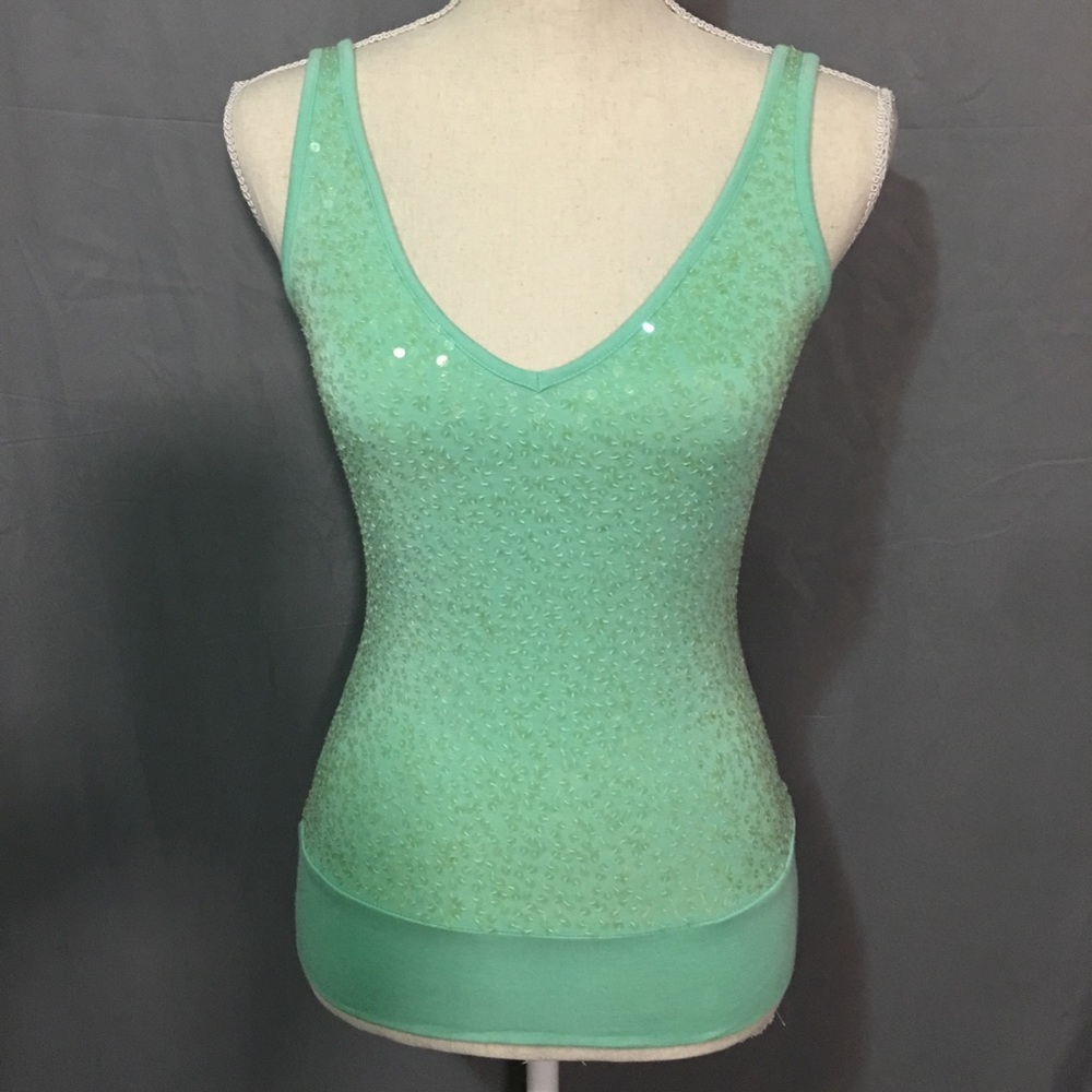 Bebe sequin tank top